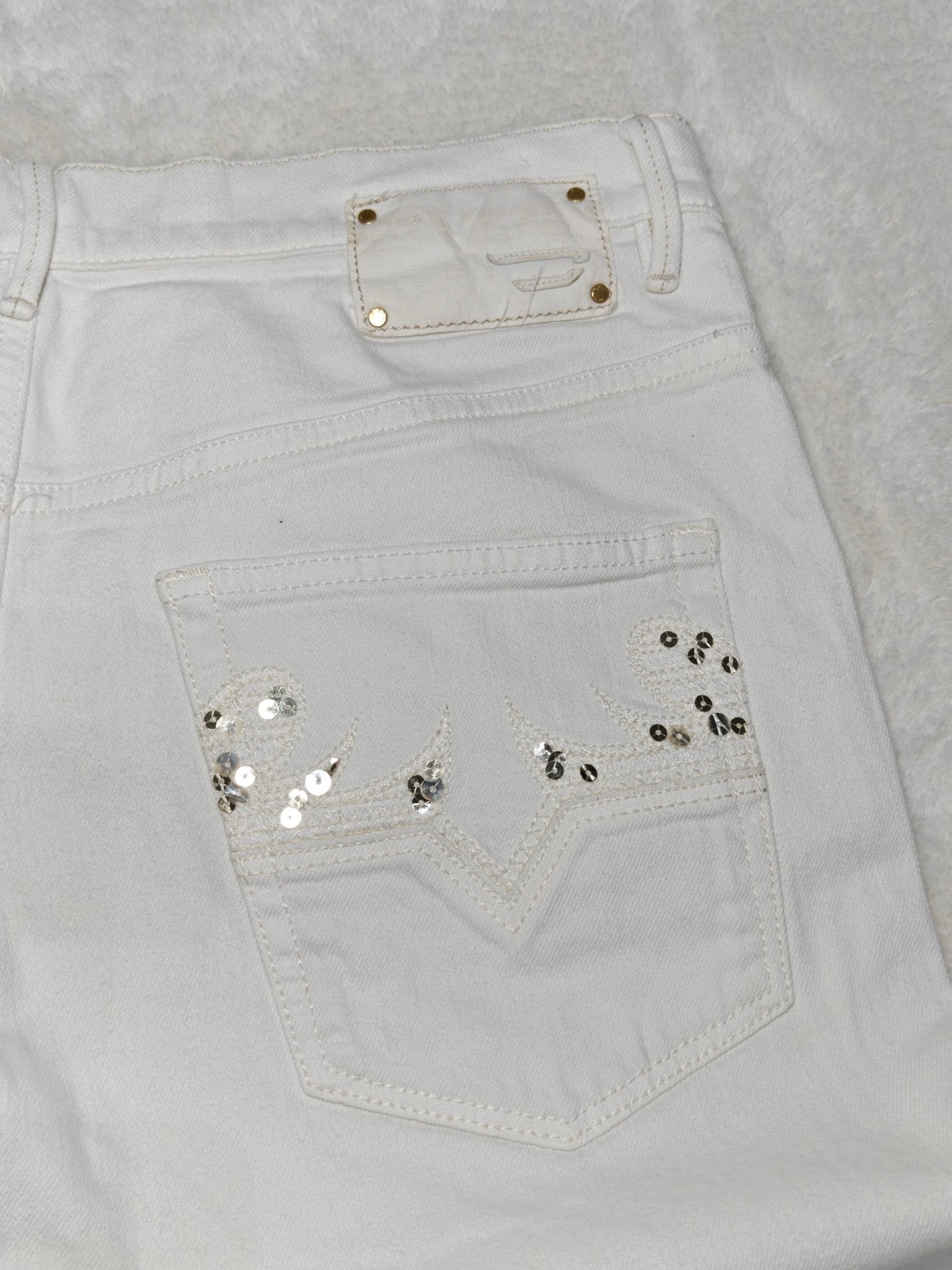 Women Diesel JOYZE White Wash 008AC Slim Tapered W30 L34 (EU 40/L) Jeans
