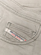 Women Diesel Khaki Slim Skinny Low Waist W26 L32 (EU 36/S) Jeans
