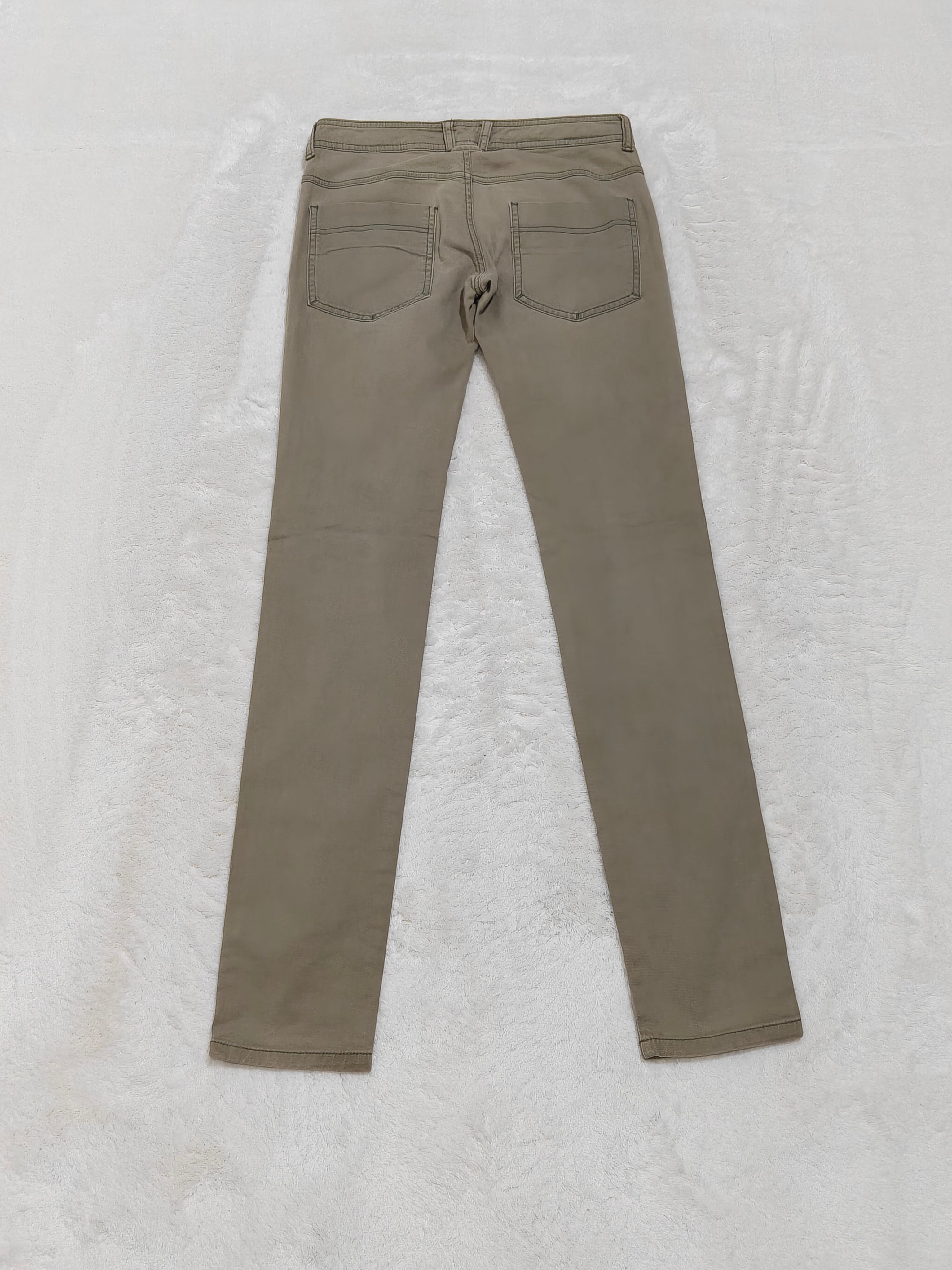 Women Diesel Khaki Slim Skinny Low Waist W26 L32 (EU 36/S) Jeans