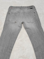 Women Diesel Lhela Grey Wash 008GC Straight W25 L32 (EU 34/XS) Jeans
