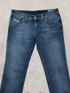 Women Diesel Liv Blue Wash 0072J Straight W30 L32 (EU 40/L) Jeans