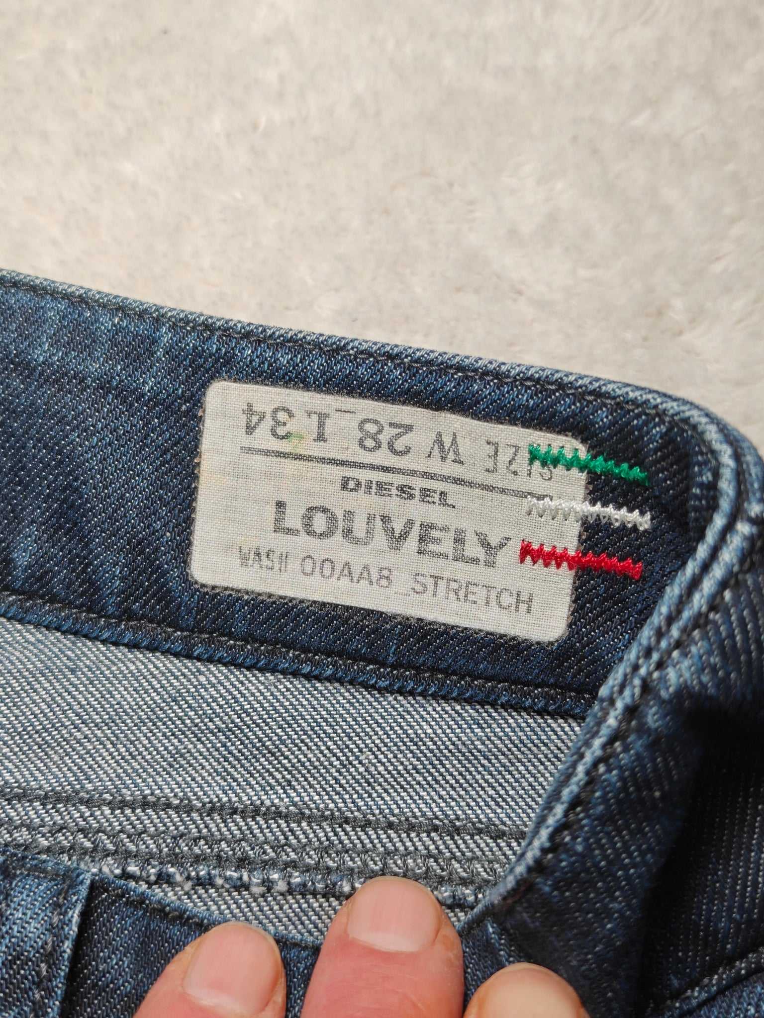 Women Diesel Louvely Dark Blue Wash 00AA8 Bootcut W28 L32 (EU 38/M) Jeans