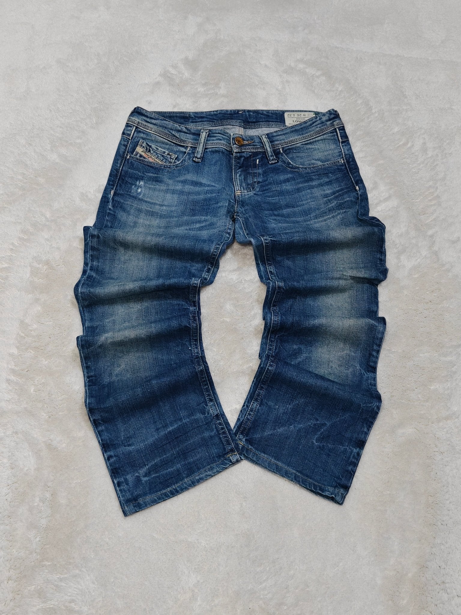 Women Diesel Lowky Blue Wash 008E4 Straight W26 L28 (EU 36/S) Jeans