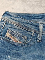 Women Diesel Lowky Blue Wash 008E4 Straight W26 L28 (EU 36/S) Jeans