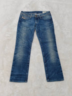 Women Diesel Lowky Blue Wash 008E4 Straight W26 L28 (EU 36/S) Jeans