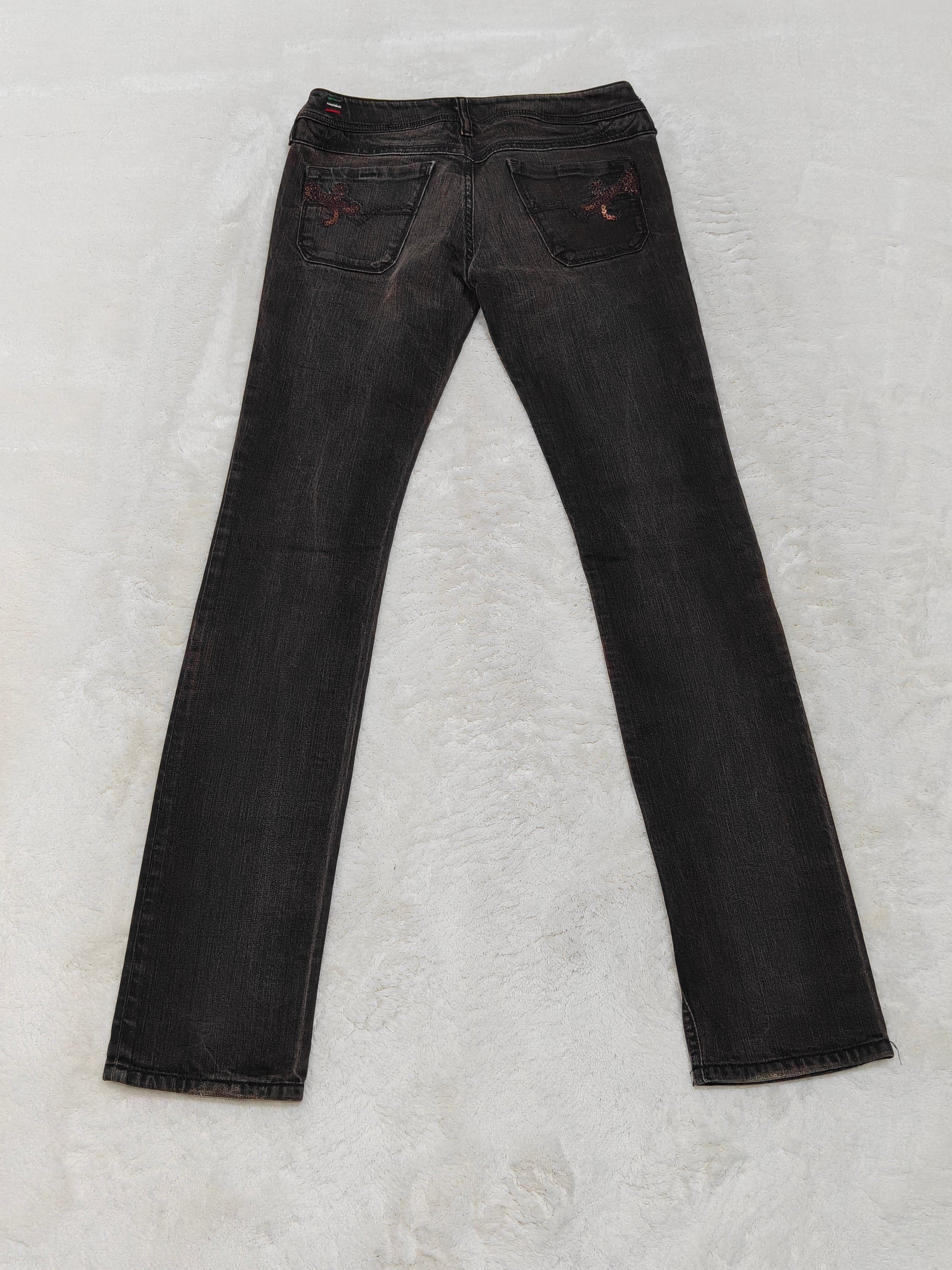 Women Diesel Lowky Made in Italy 2007 Dark Brown Wash 008GL W29 L34 (EU 38/M) Jeans