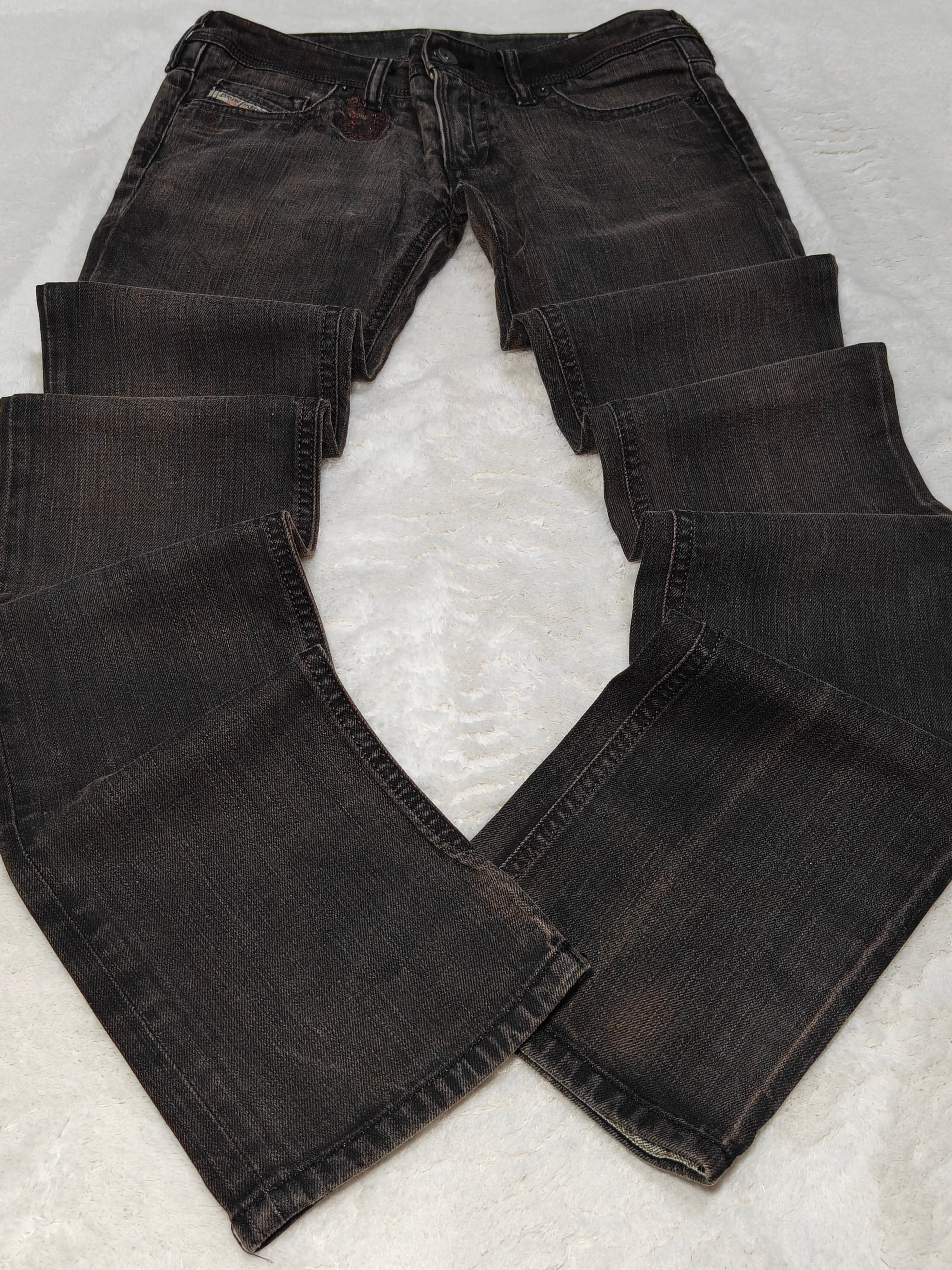 Women Diesel Lowky Made in Italy 2007 Dark Brown Wash 008GL W29 L34 (EU 38/M) Jeans