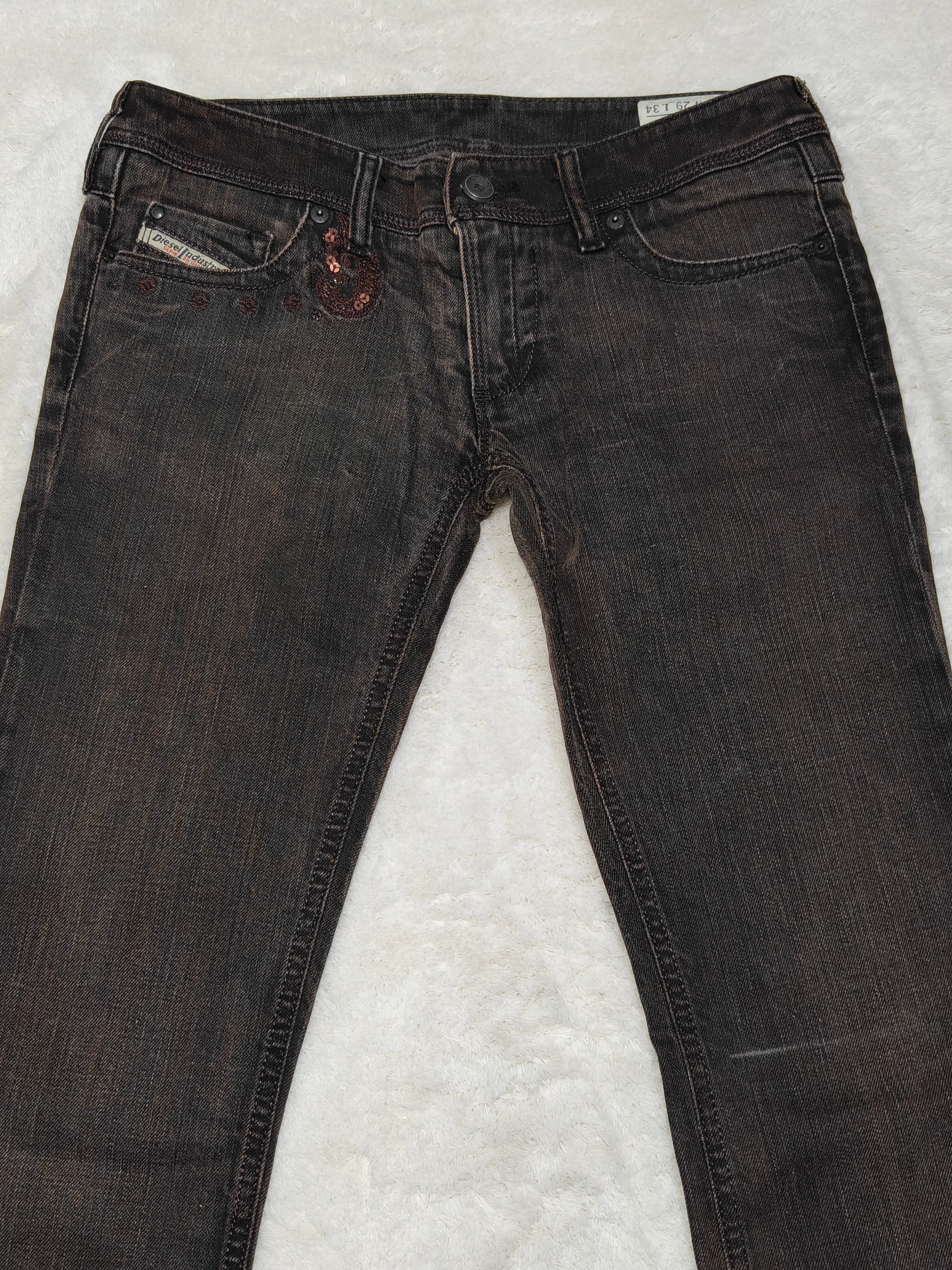 Women Diesel Lowky Made in Italy 2007 Dark Brown Wash 008GL W29 L34 (EU 38/M) Jeans