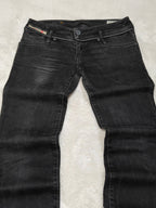 Women Diesel Matic Black Faded Wash 008GX Slim W27 L34 (EU 36/S) Jeans