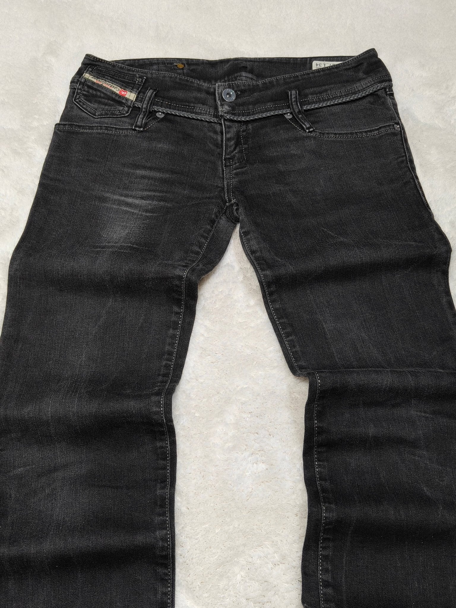 Women Diesel Matic Black Faded Wash 008GX Slim W27 L34 (EU 36/S) Jeans