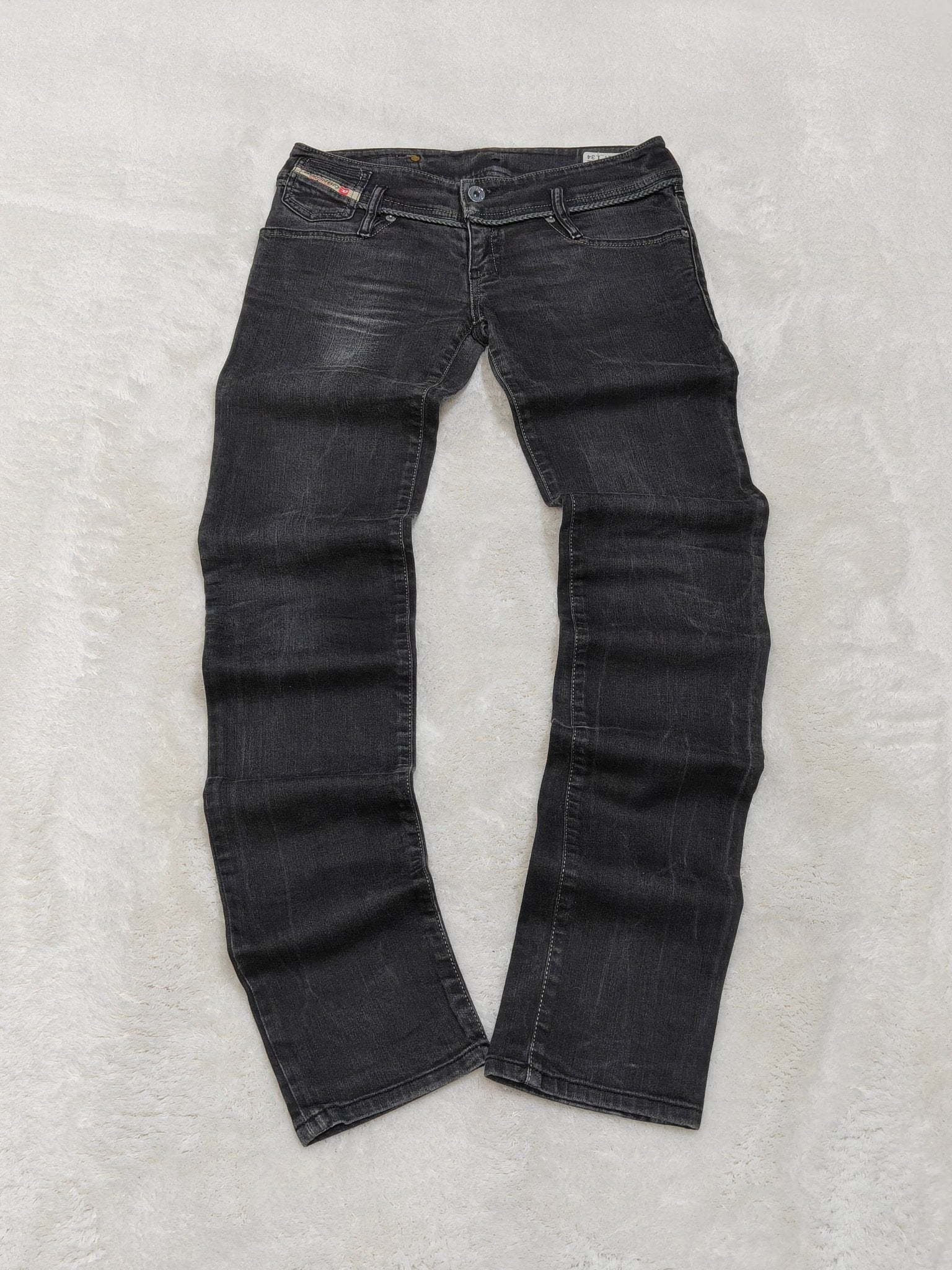 Women Diesel Matic Black Faded Wash 008GX Slim W27 L34 (EU 36/S) Jeans