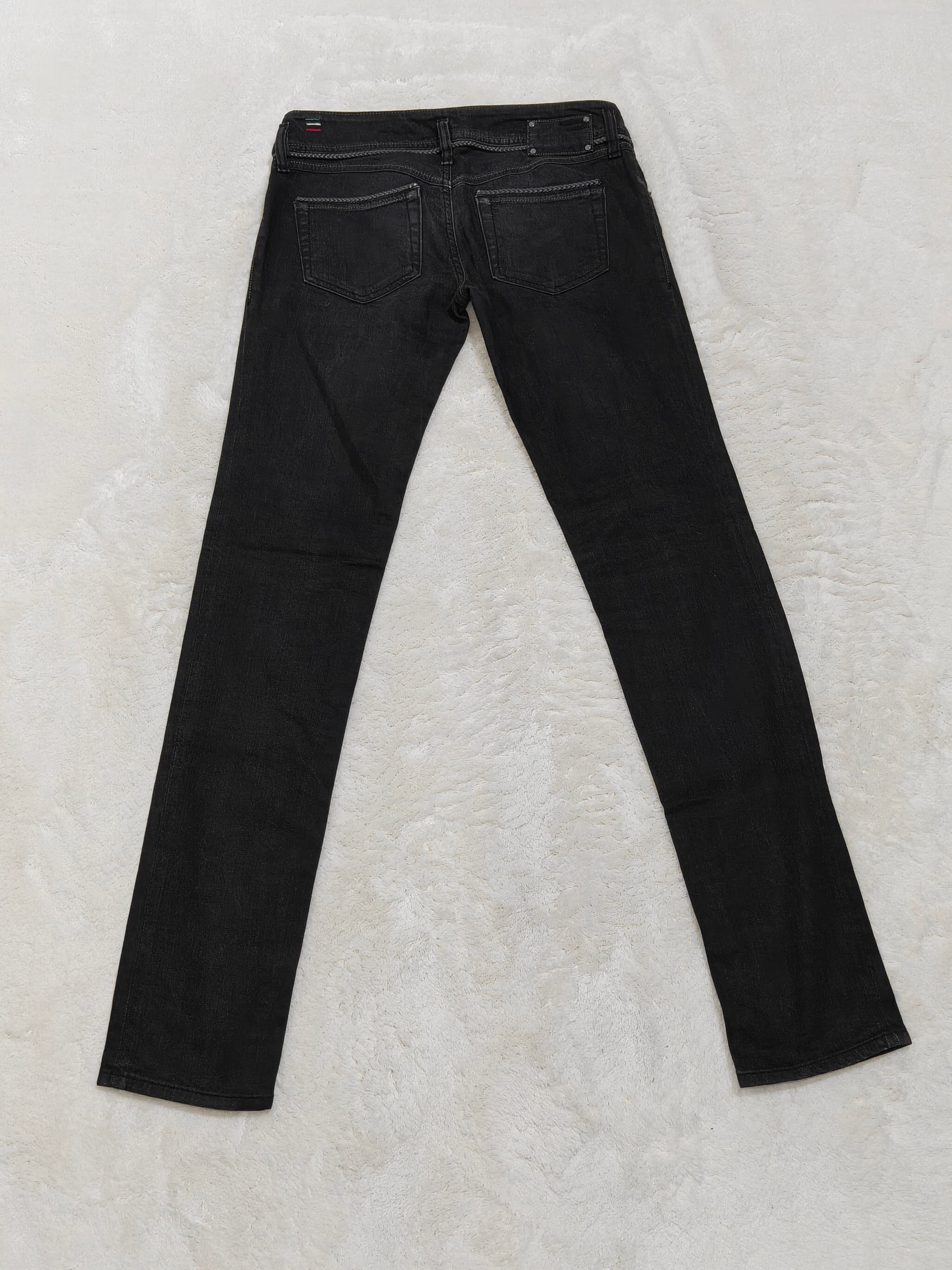 Women Diesel Matic Black Faded Wash 008GX Straight Slim W29 L34 (EU 38/M) Jeans