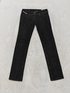 Women Diesel Matic Black Faded Wash 008GX Straight Slim W29 L34 (EU 38/M) Jeans