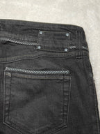 Women Diesel Matic Black Faded Wash 008GX Straight Slim W29 L34 (EU 38/M) Jeans