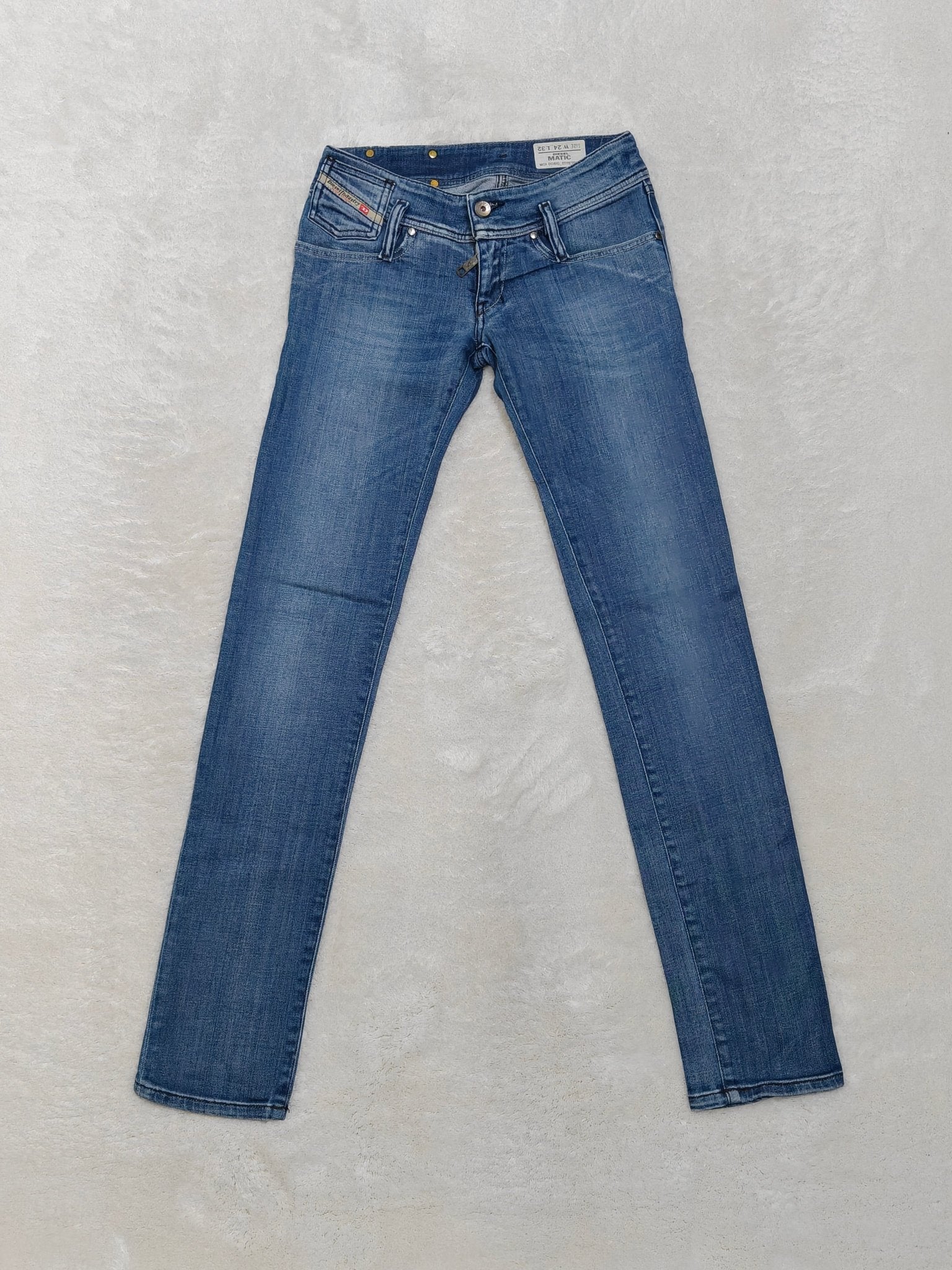 Women Diesel Matic Blue Wash 008IG Slim W24 L32 (EU 34/XS) Jeans
