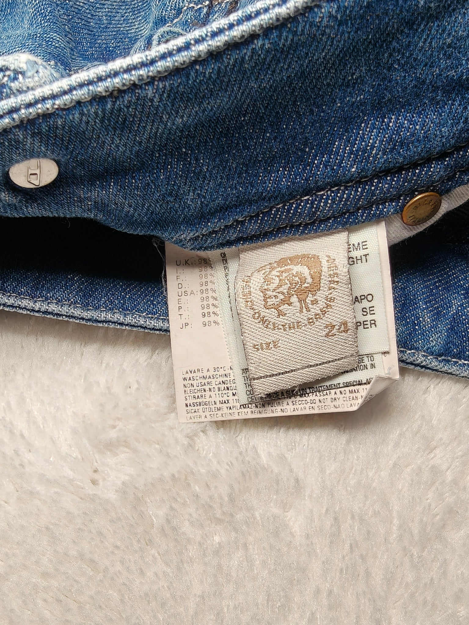 Women Diesel Matic Blue Wash 008IG Slim W24 L32 (EU 34/XS) Jeans