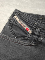 Women Diesel Matic Made in Italy 2006 Black Faded Wash 0089S W28 L34 (EU 38/M) Jeans