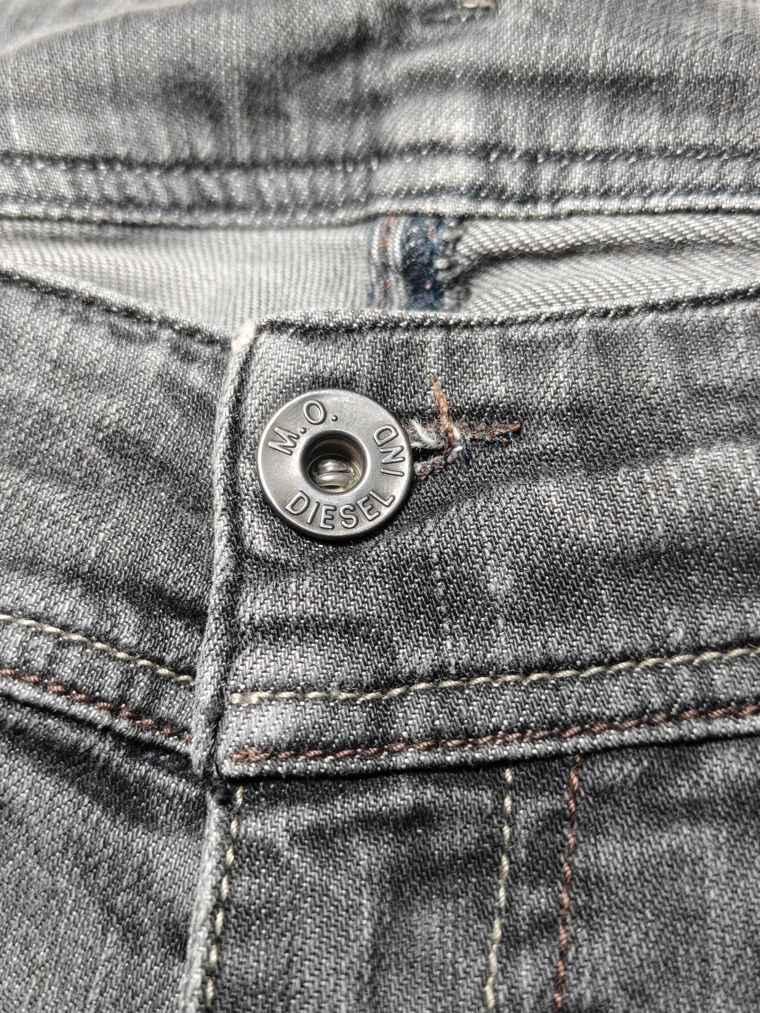 Women Diesel Matic Made in Italy 2006 Black Faded Wash 0089S W28 L34 (EU 38/M) Jeans