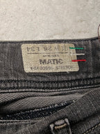 Women Diesel Matic Made in Italy 2006 Black Faded Wash 0089S W28 L34 (EU 38/M) Jeans