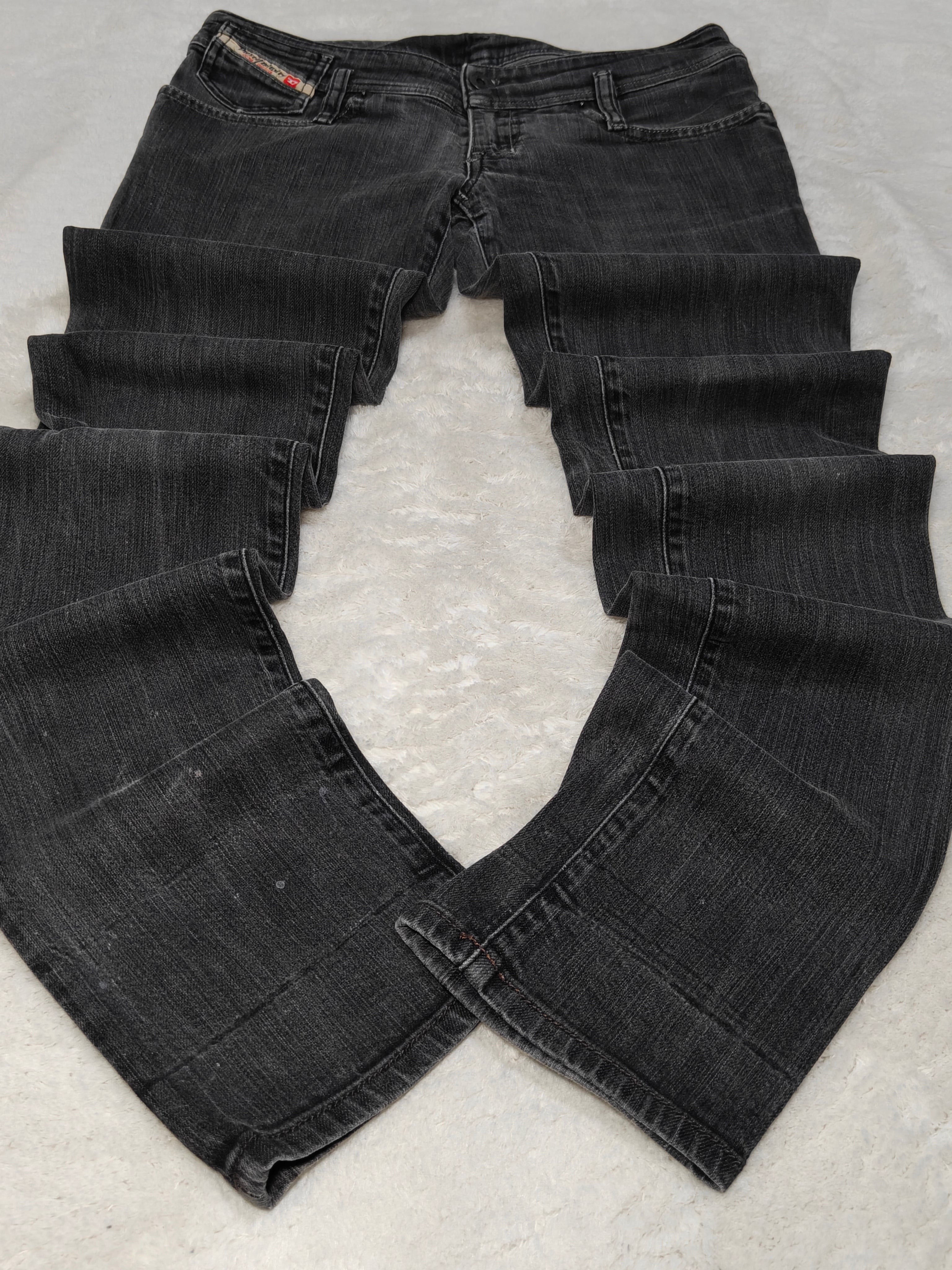 Women Diesel Matic Made in Italy 2006 Black Faded Wash 0089S W28 L34 (EU 38/M) Jeans