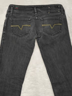 Women Diesel Matic Made in Italy 2006 Black Faded Wash 0089S W28 L34 (EU 38/M) Jeans