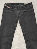 Women Diesel Matic Made in Italy 2006 Black Faded Wash 0089S W28 L34 (EU 38/M) Jeans