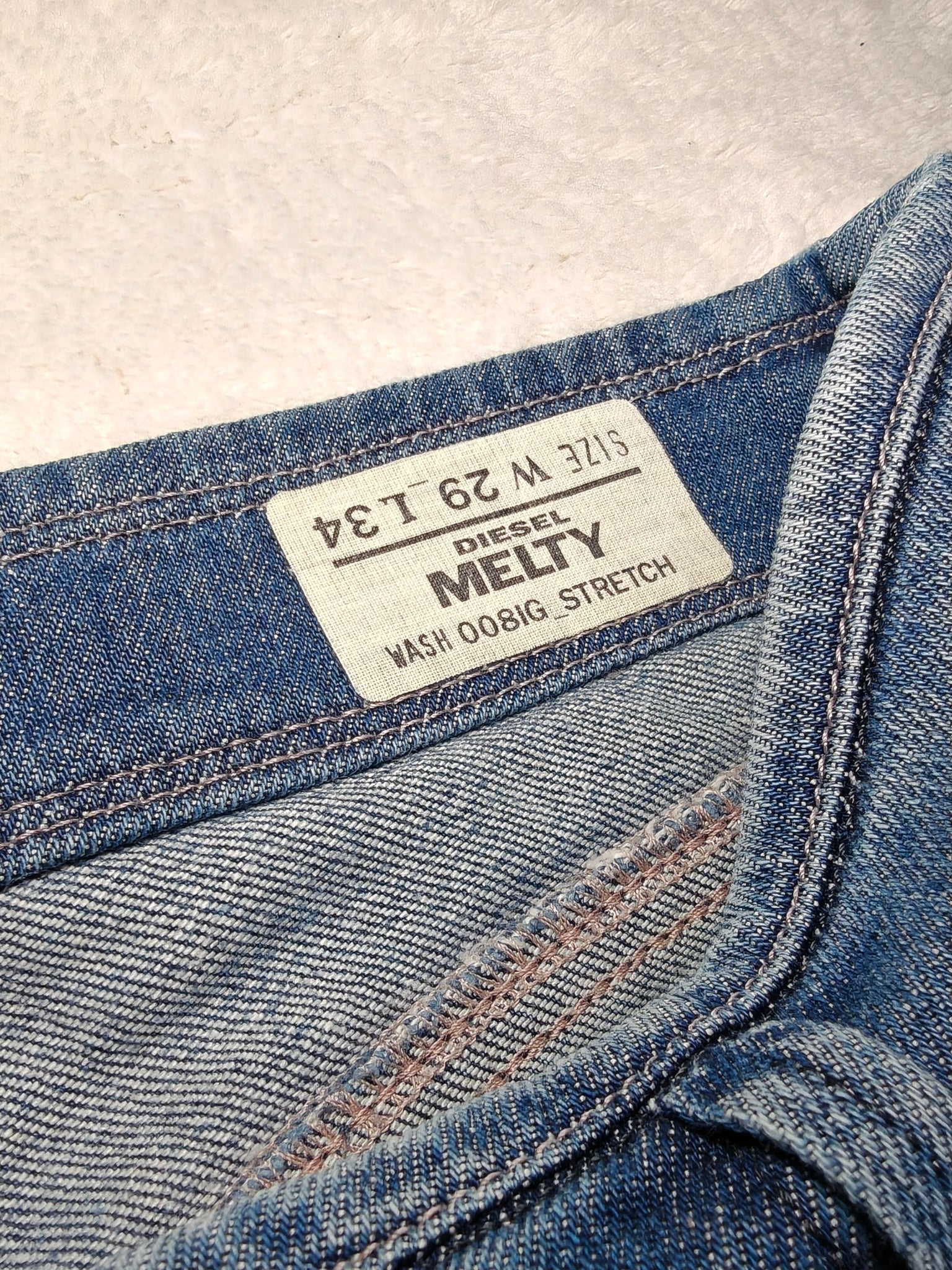 Diesel Melty Wash Blue Jeans W29 L30 – Vintage District Antwerp