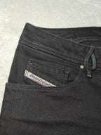 Women Diesel Nevy Black Wash 008IE Slim Straight W28 L30 (EU 38/M) Jeans