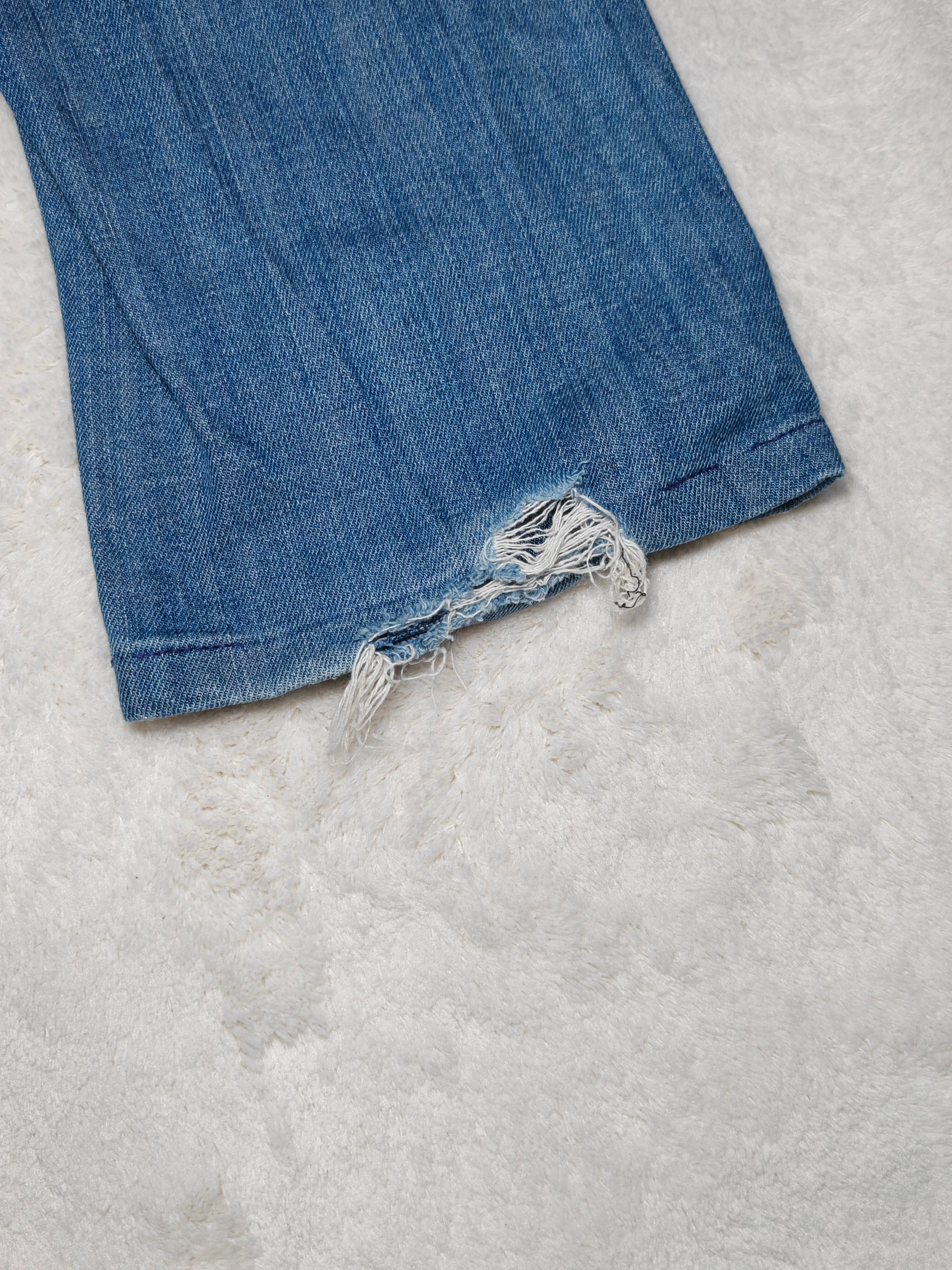 Women Diesel Ronhary Blue Wash 008IG Straight Low Waist W27 L30 (EU 36/S) Jeans