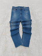 Women Diesel Skinzee - High Blue Wash R6BA8 Super Slim Skinny W27 L32 (EU 36/S) Jeans