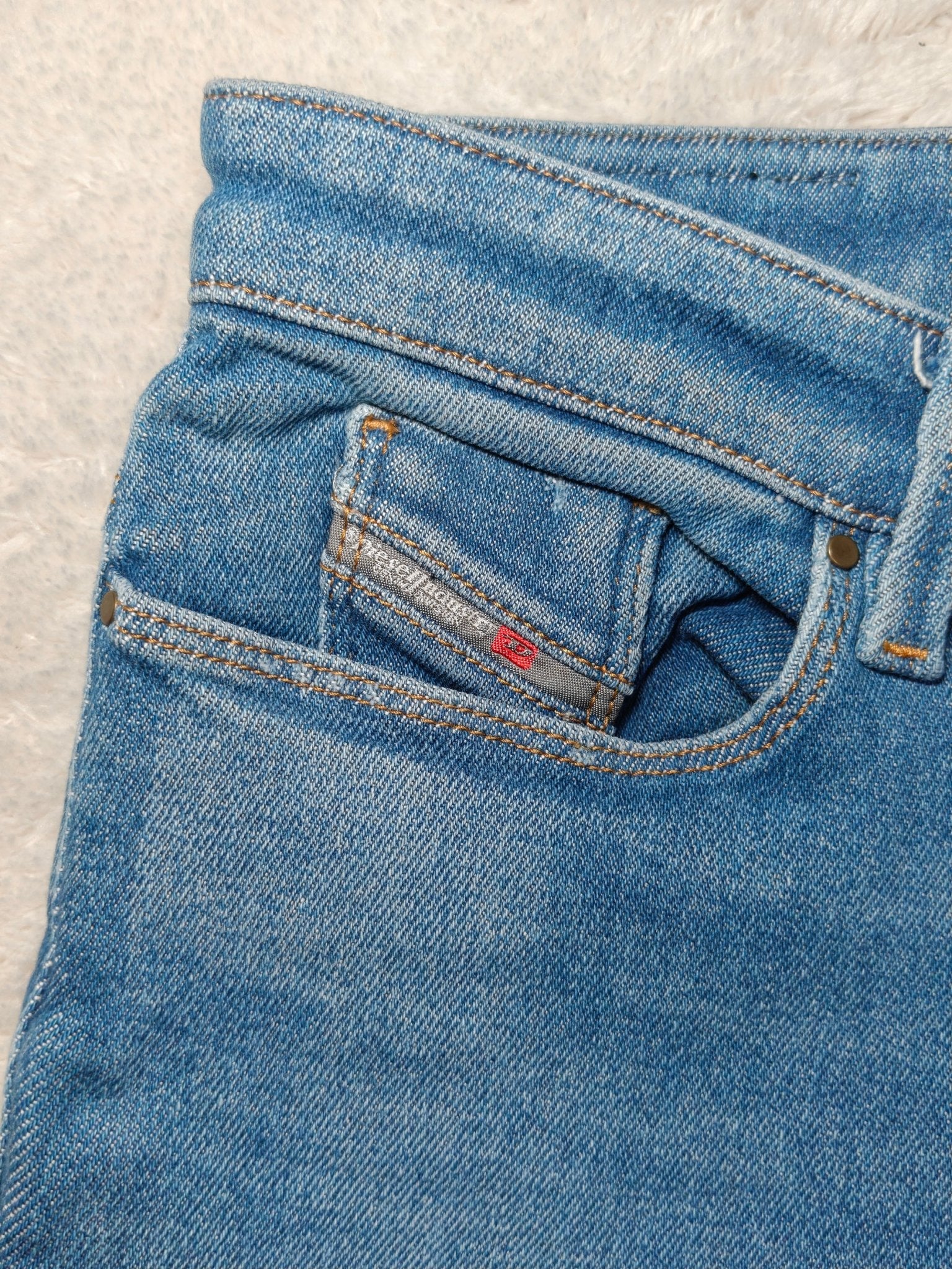 Women Diesel Skinzee - High Blue Wash R6BA8 Super Slim Skinny W27 L32 (EU 36/S) Jeans