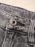 Women G - Star 3301 Dark Grey Fade Black Straight W26 L28 (EU36/S) Jeans
