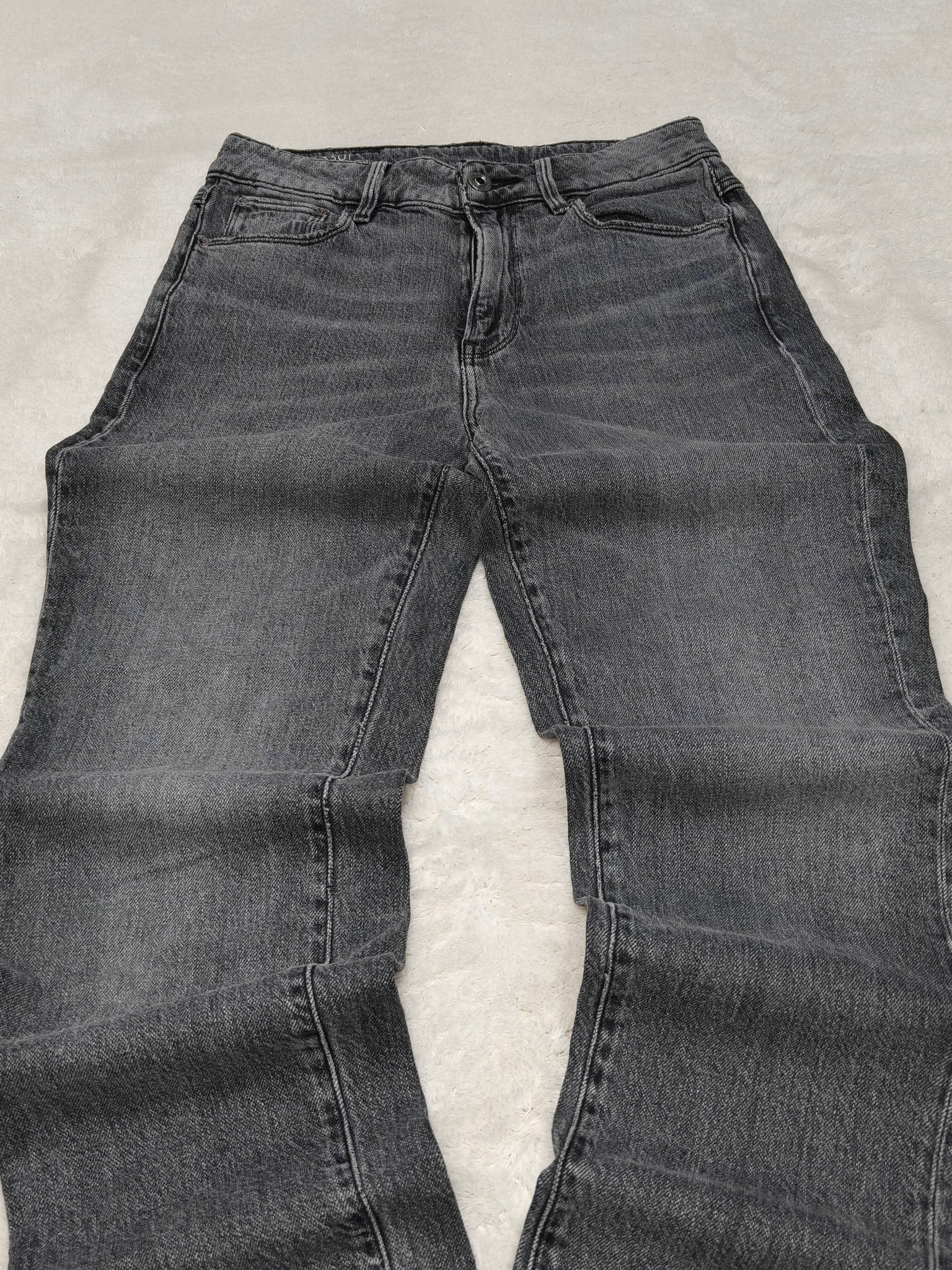 Women G - Star 3301 Dark Grey Fade Black Straight W26 L28 (EU36/S) Jeans