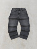 Women G - Star 3301 Dark Grey Fade Black Straight W26 L28 (EU36/S) Jeans