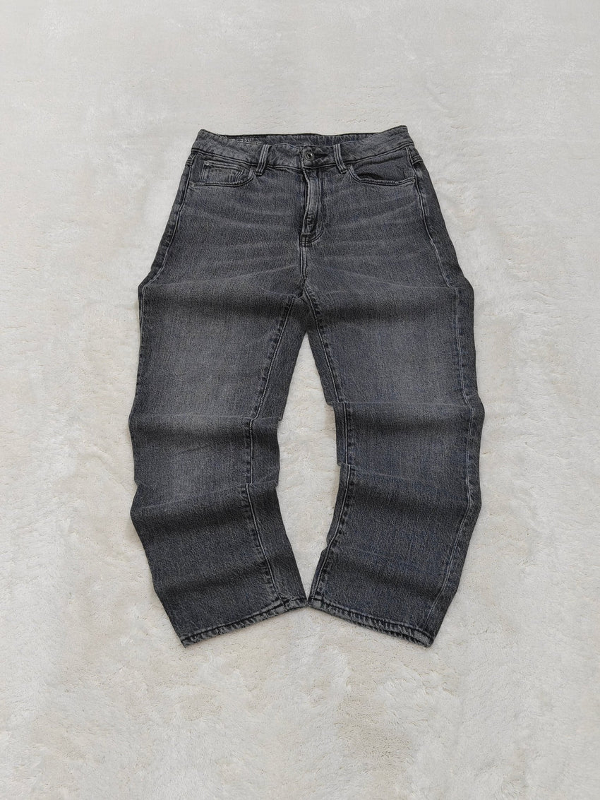 Women G - Star 3301 Dark Grey Fade Black Straight W26 L28 (EU36/S) Jeans