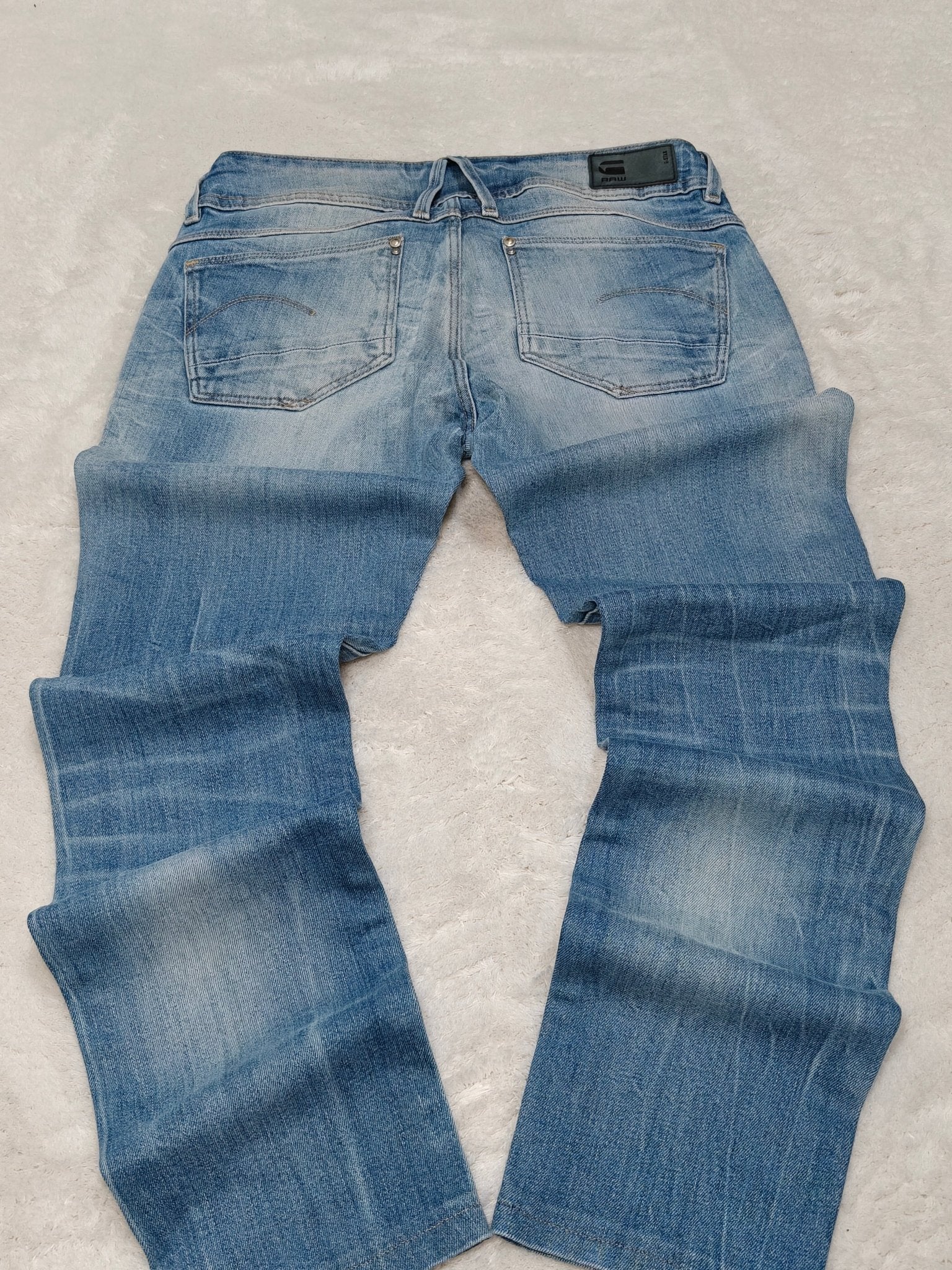 Women G - Star Lynn Light Blue Slim Mid Skinny W26 L30 (EU 36/S) Jeans