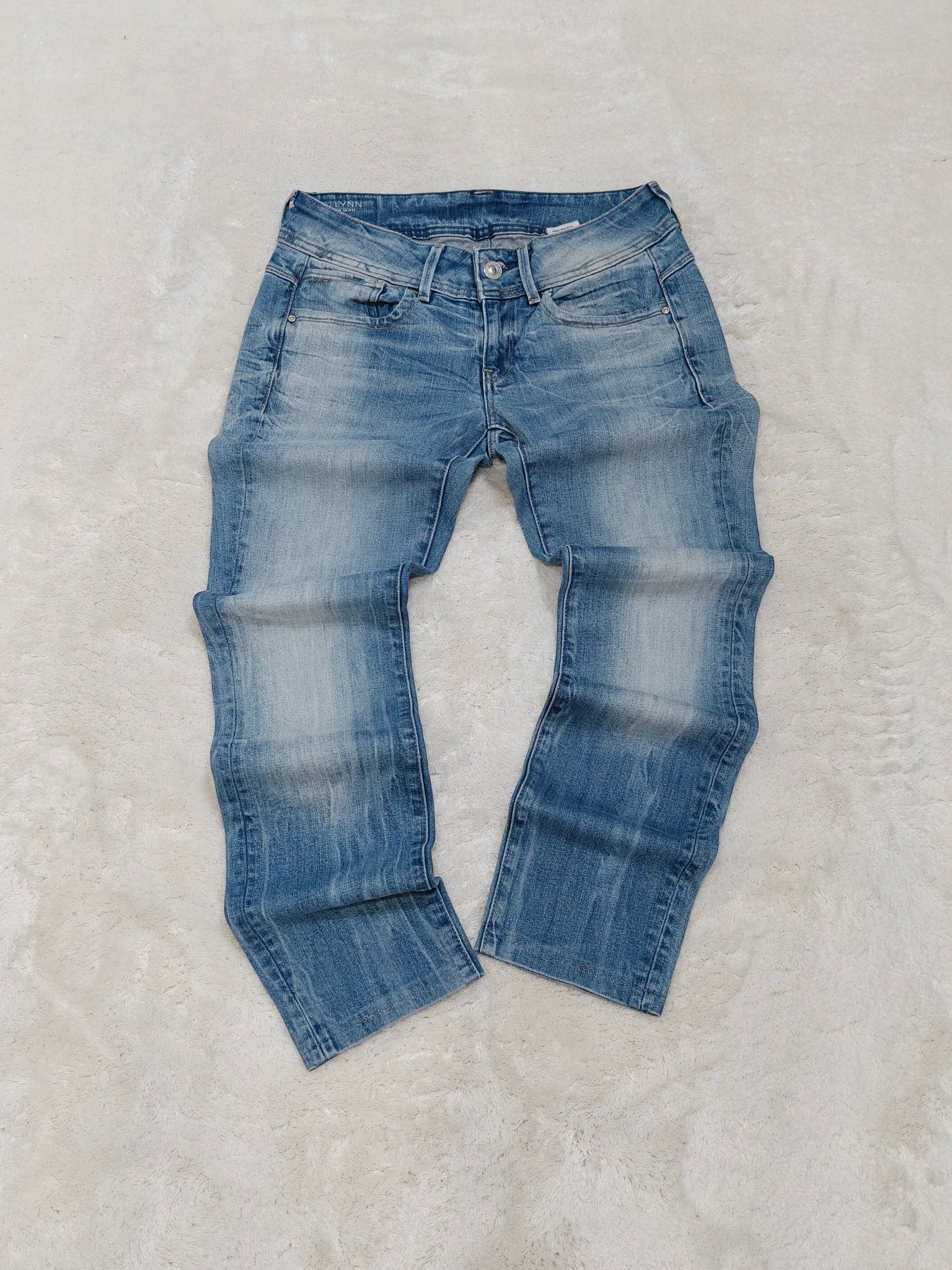 Women G - Star Lynn Light Blue Slim Mid Skinny W26 L30 (EU 36/S) Jeans