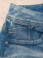Women G - Star Lynn Zip Light Blue Mid Skinny W28 L34 (EU 38/M) Jeans