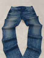 Women G - Star Lynn Zip Light Blue Mid Skinny W28 L34 (EU 38/M) Jeans