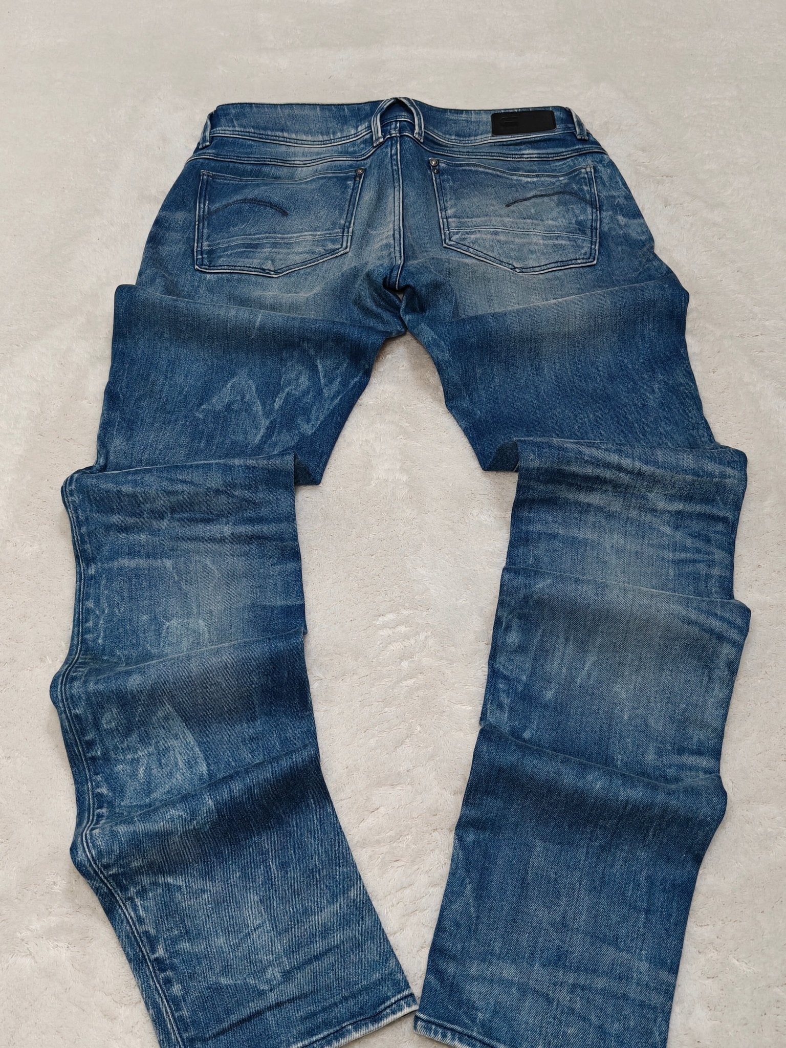 Women G - Star Lynn Zip Light Blue Mid Skinny W28 L34 (EU 38/M) Jeans