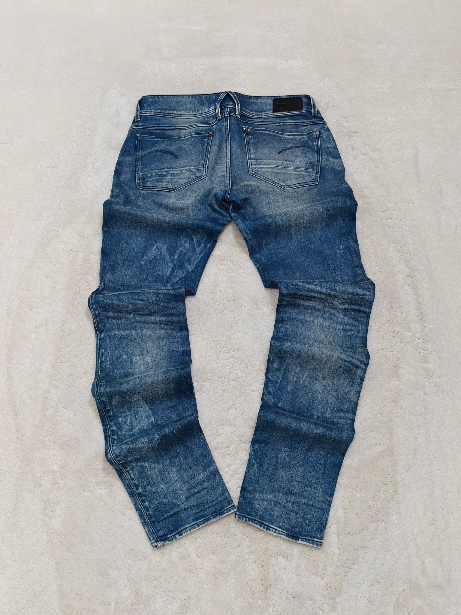 Women G - Star Lynn Zip Light Blue Mid Skinny W28 L34 (EU 38/M) Jeans