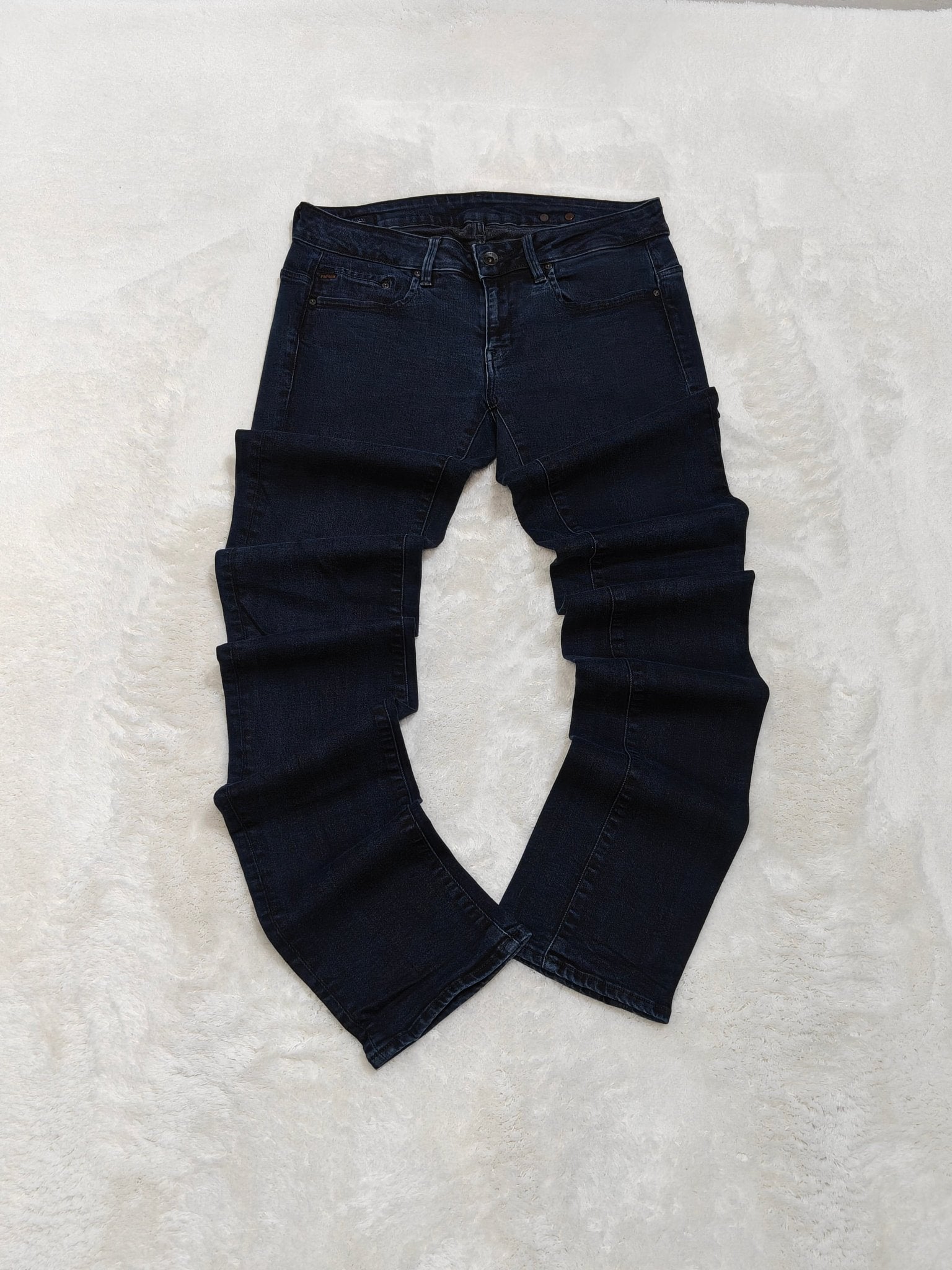 Women G - Star Midge Dark Blue Faded Straight W29 L36 (EU 38/M) Jeans