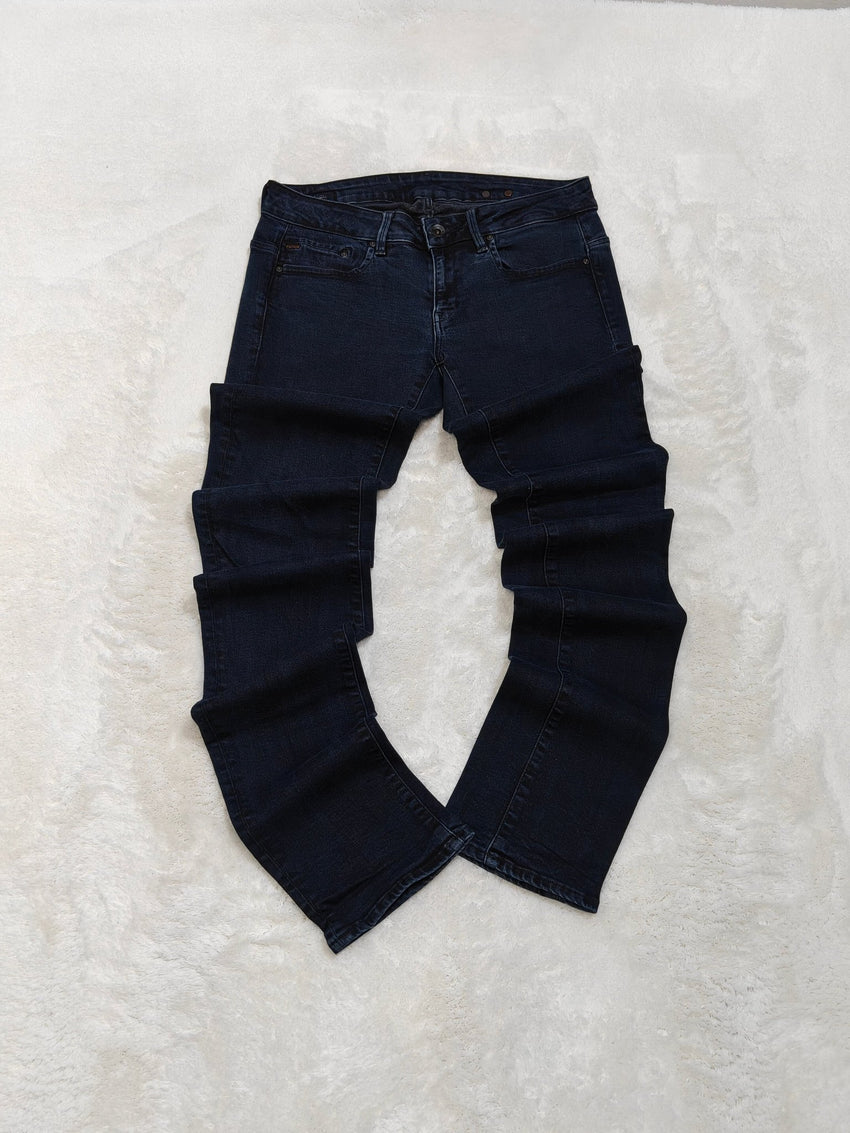 Women G - Star Midge Dark Blue Faded Straight W29 L36 (EU 38/M) Jeans