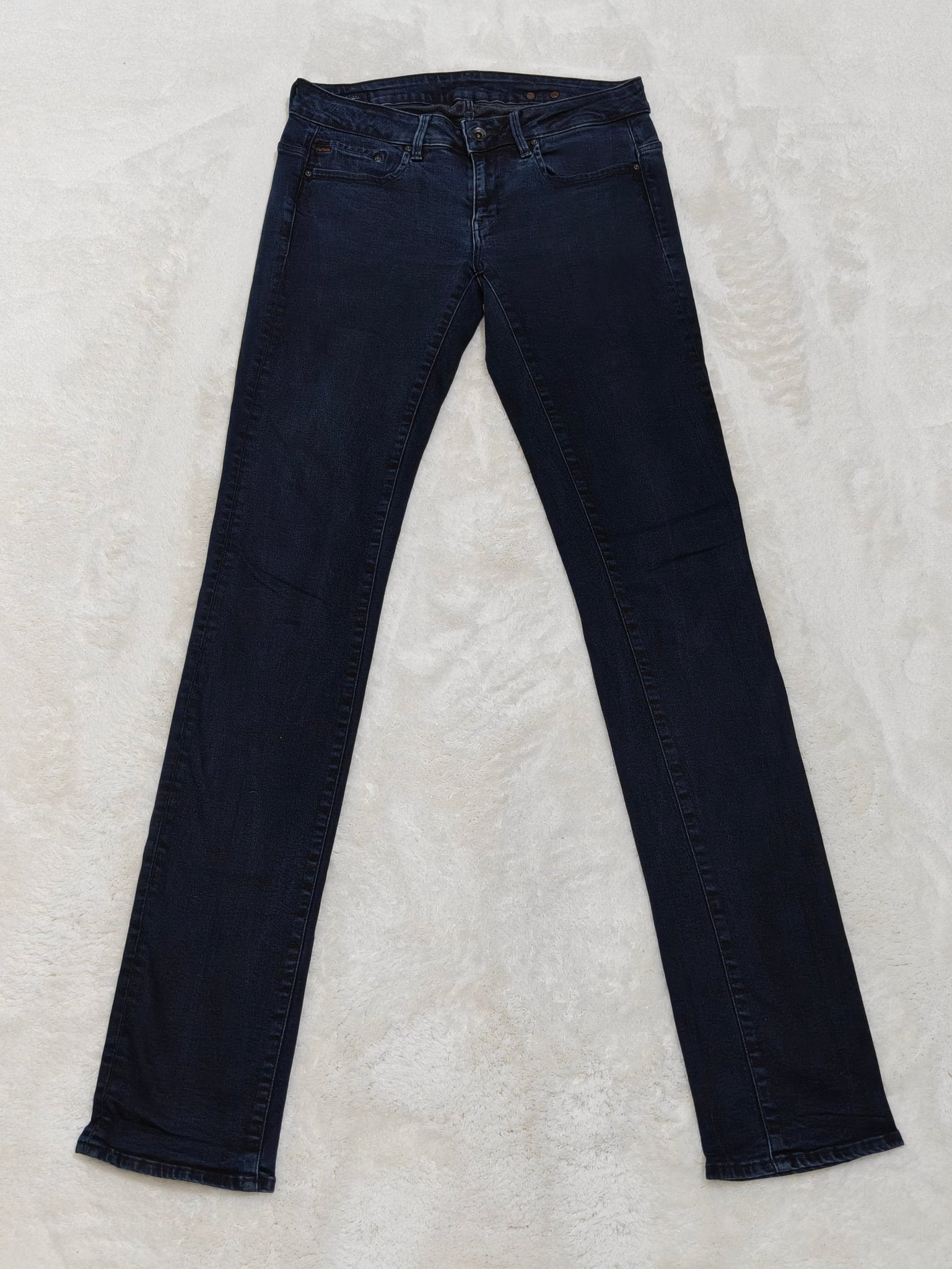 Women G - Star Midge Dark Blue Faded Straight W29 L36 (EU 38/M) Jeans