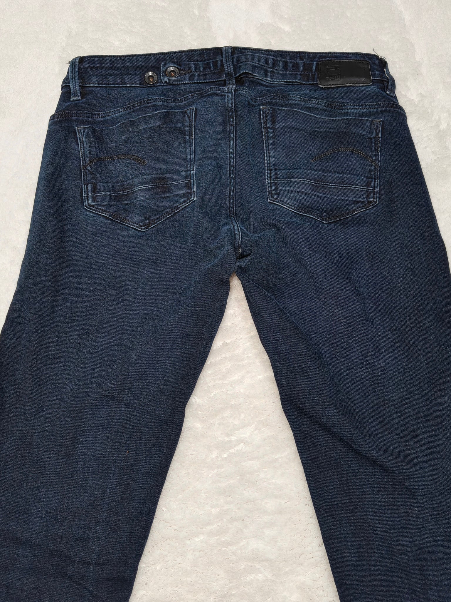 Women G - Star Midge Dark Blue Faded Straight W29 L36 (EU 38/M) Jeans