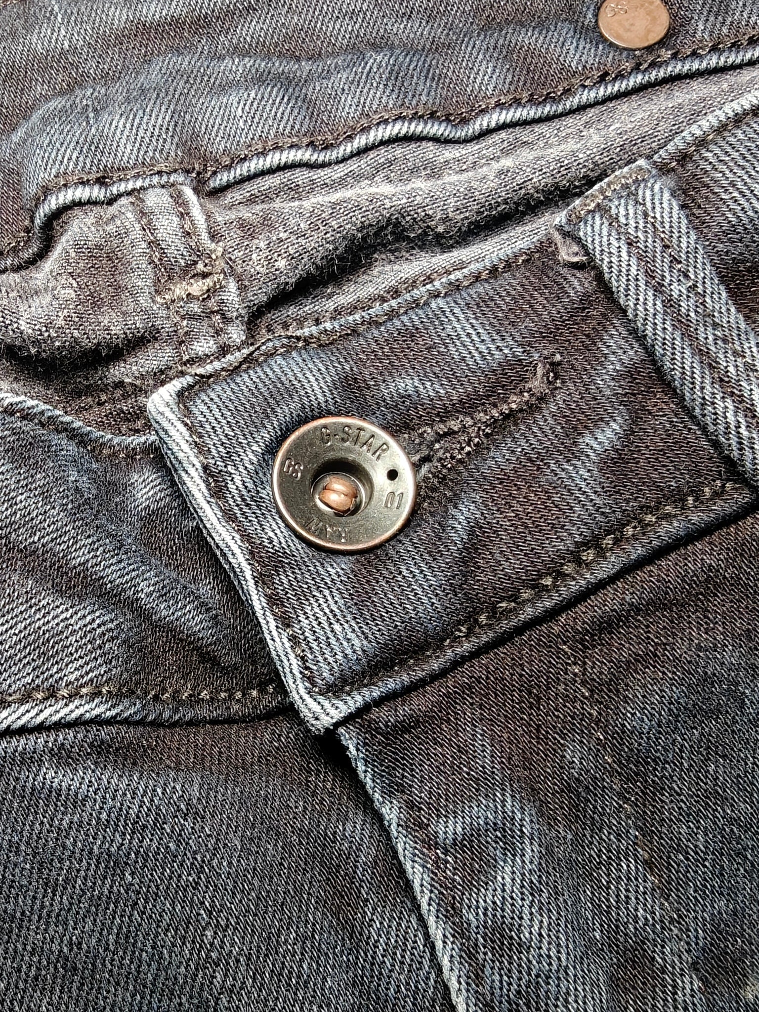 Women G - Star Midge Dark Blue Faded Straight W29 L36 (EU 38/M) Jeans
