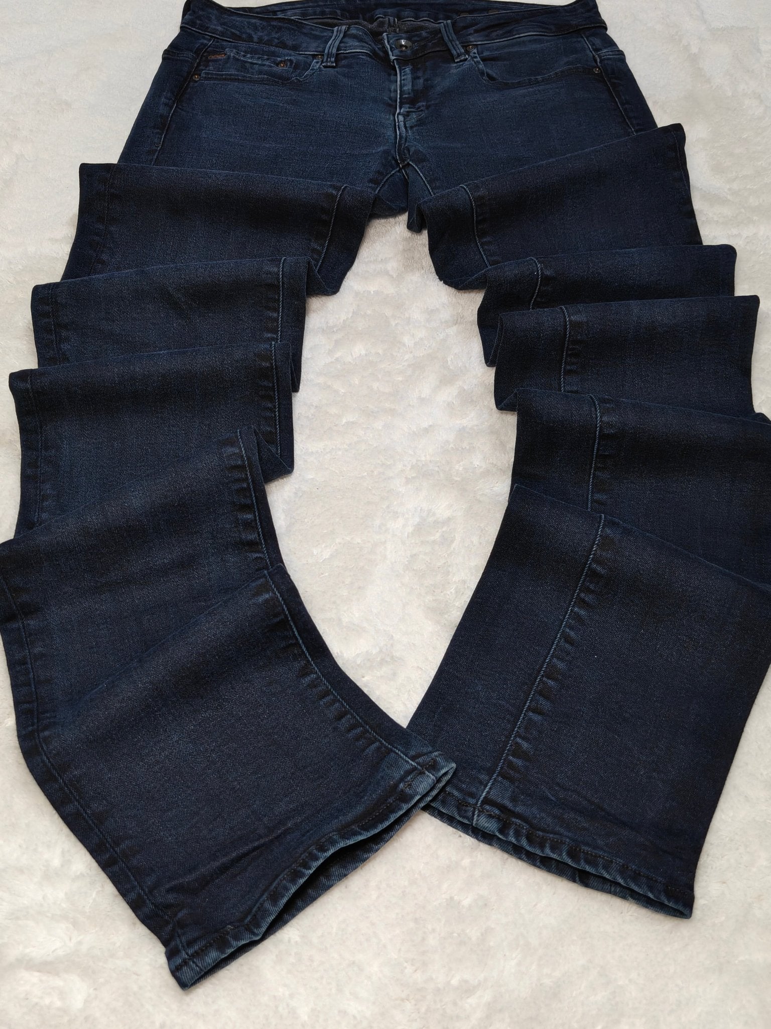 Women G - Star Midge Dark Blue Faded Straight W29 L36 (EU 38/M) Jeans
