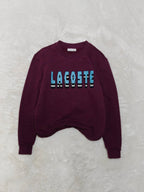 Women Lacoste Bordeaux Relaxed Fit Sweatshirt (EU 34/XS)