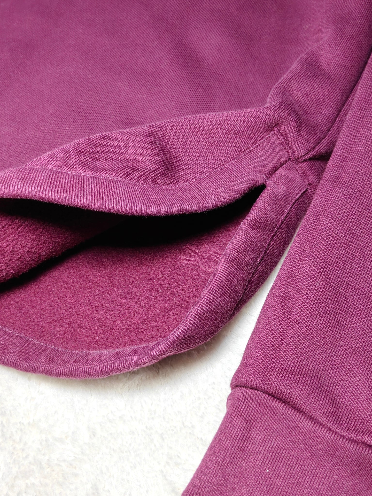 Women Lacoste Bordeaux Relaxed Fit Sweatshirt (EU 34/XS)