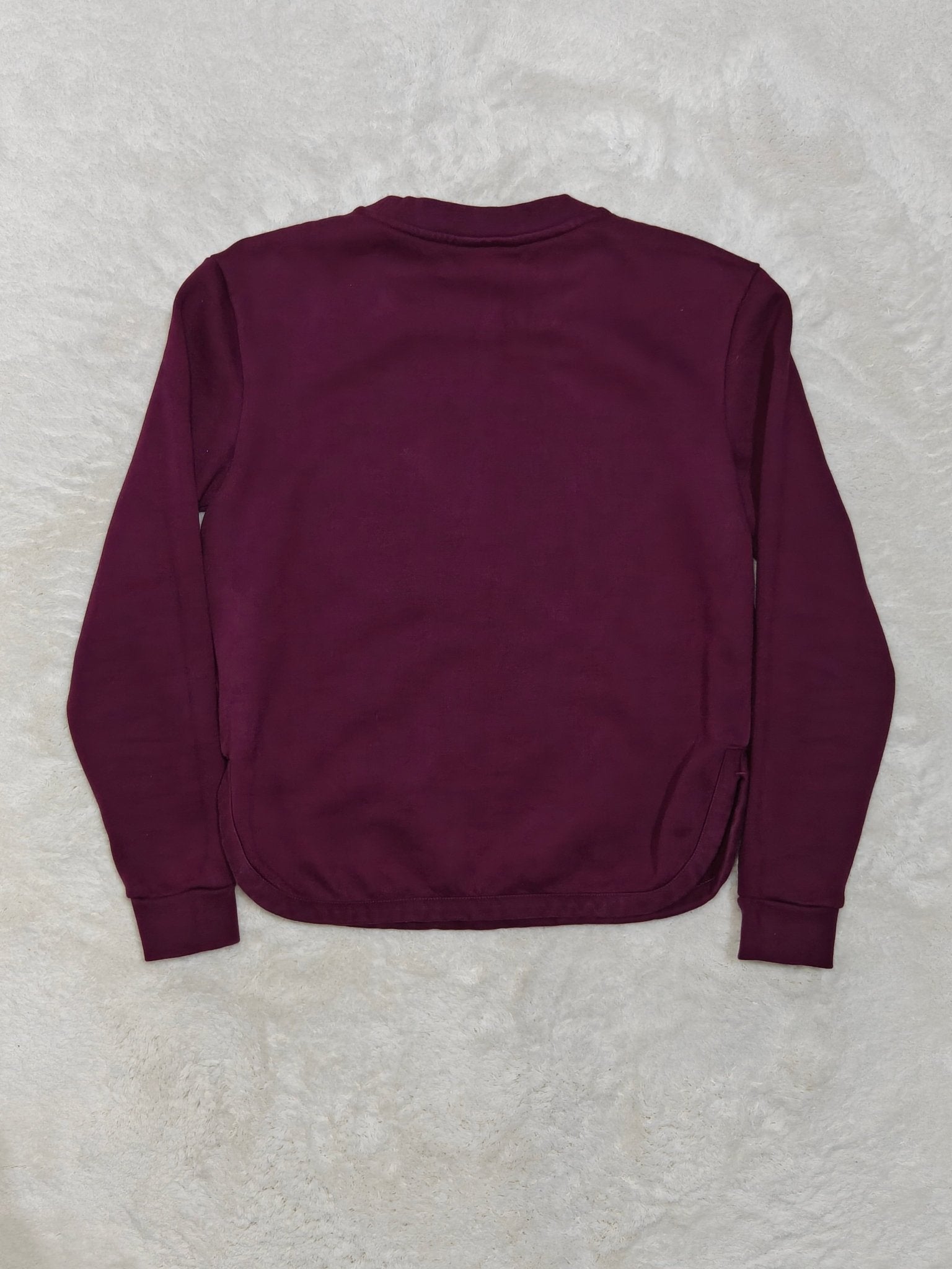 Women Lacoste Bordeaux Relaxed Fit Sweatshirt (EU 34/XS)